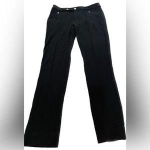 Lauren Ralph Lauren Black Trousers Stretch Women’s Size 4 Petite Black Front Zip